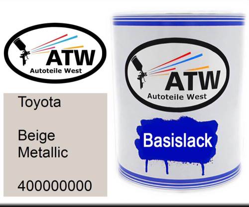 Toyota, Beige Metallic, 400000000: 1L Lackdose, von ATW Autoteile West.